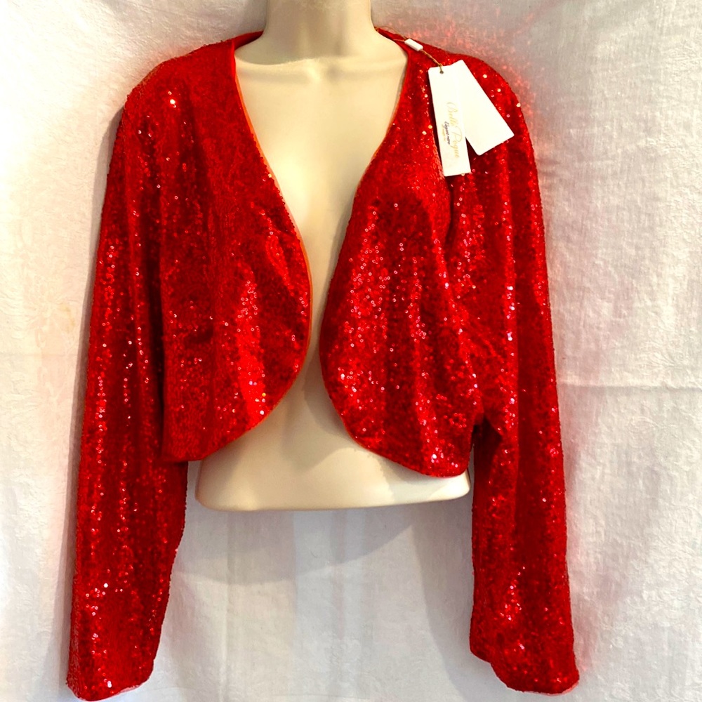 New elegant retro sequin jacket